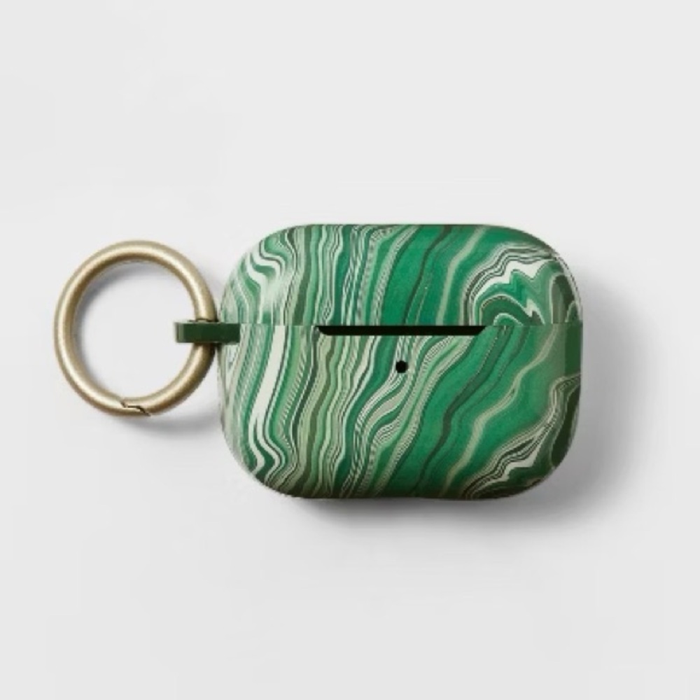 Heyday- Green Marbel case, fits gen 3 AirPods, earbud case cover new